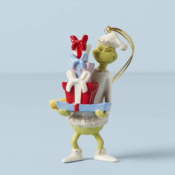 Brand New Lenox The Grinch With All The Gifts Ornament Collectible NIB - Picture 4 of 4